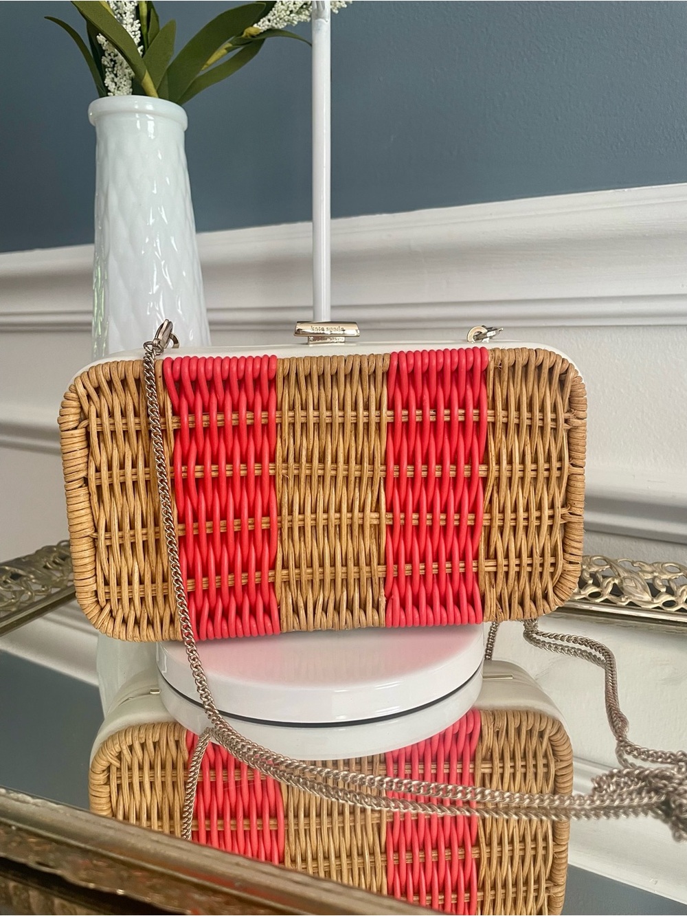 Kate Spade Kitt Wicker Clutch